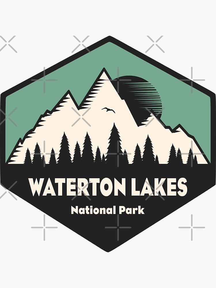 "Waterton Lakes National Park" Sticker by esskay Redbubble