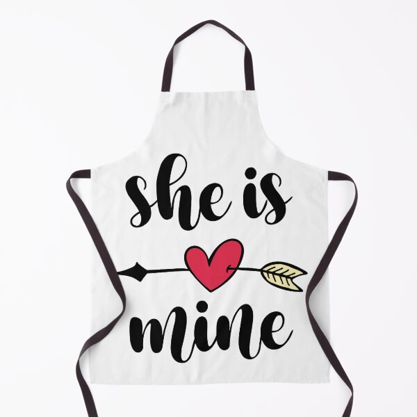 Item preview, She is Mine | Cute Matching Valentines Day Gift designed and sold by arrowroses.