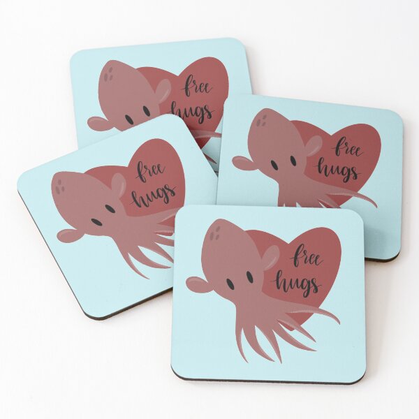 Item preview, Free hugs squid designed and sold by Oodles of  Doodles.