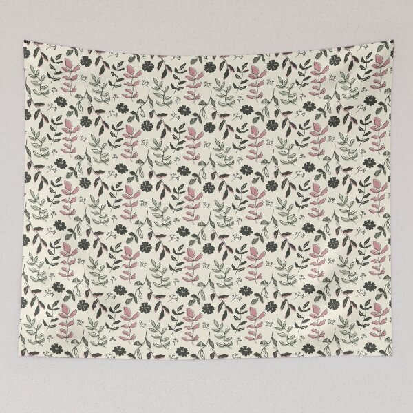 Item preview, Leafy Floral Linework Pattern designed and sold by elysialucas.
