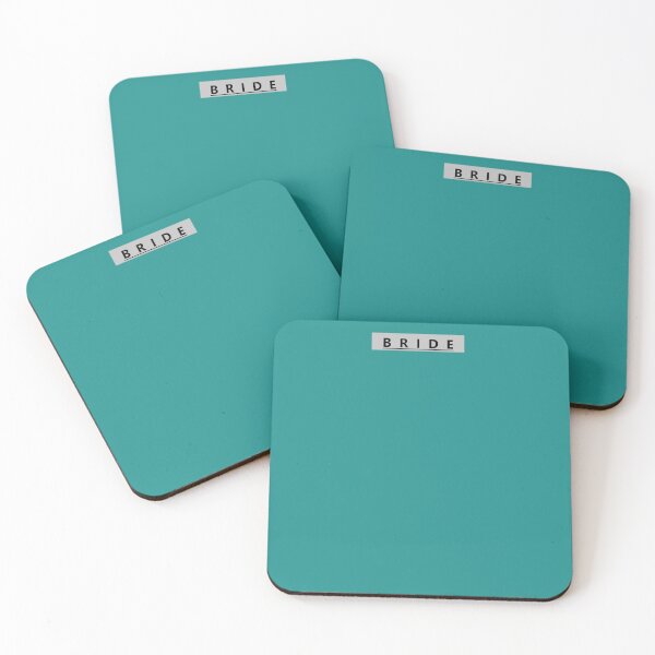 Item preview, Bride Teal With Black Letters designed and sold by DesignsByMuriel.