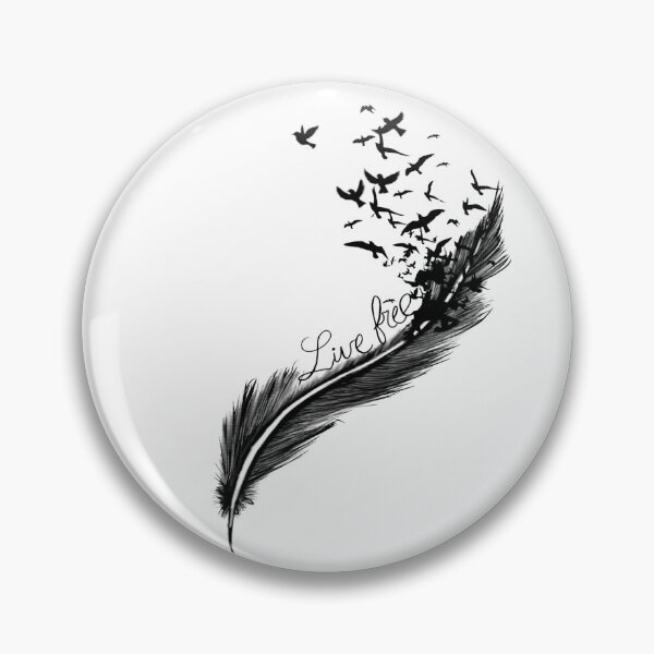 Item preview, Feather with birds designed and sold by attracdionz.