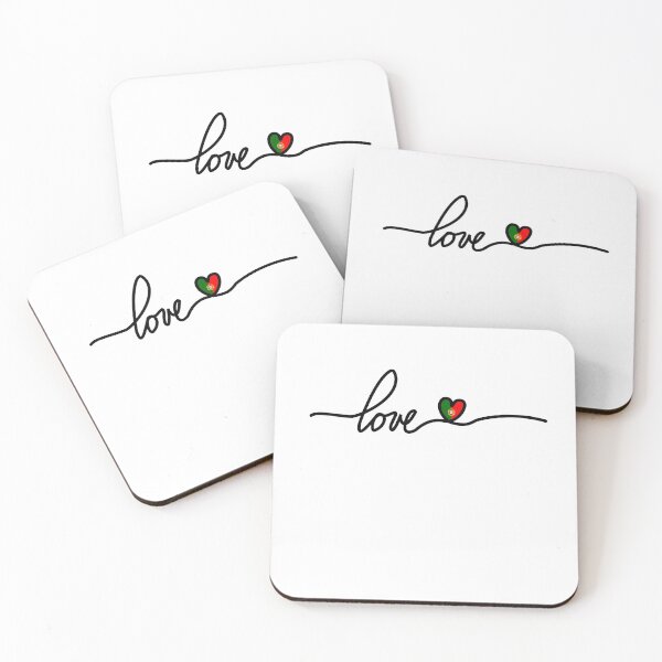 Item preview, Portugal Love Flag designed and sold by TrickyGraphics.