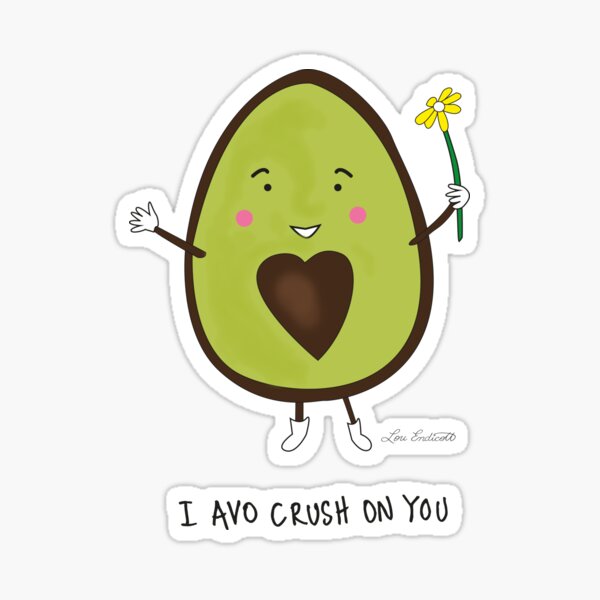 I Avo Crush on You Sticker
