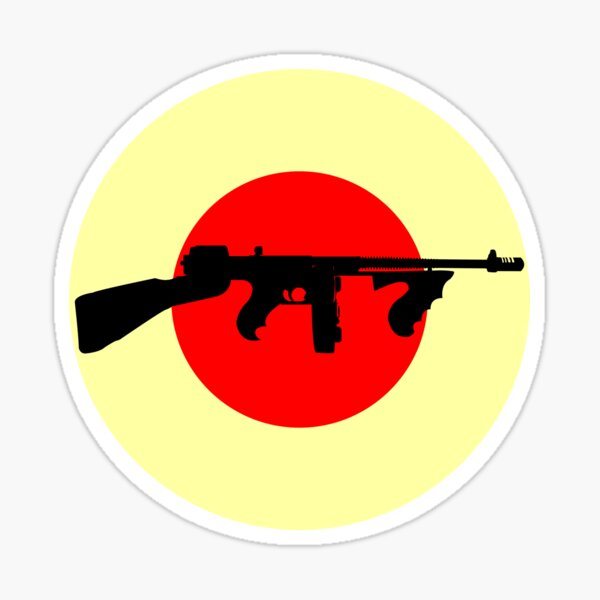 Thompson Machine Gun Stickers Redbubble