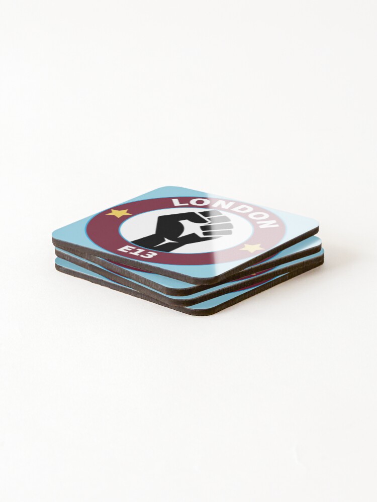 Thumbnail 4 of 5, Coasters (Set of 4), West Ham Postcode Fist designed and sold by Rag-Dog.