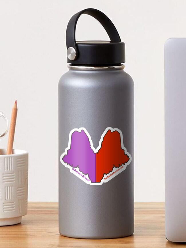 Thumbnail 1 of 3, Sticker, Maine Heart designed and sold by BostonAccent.