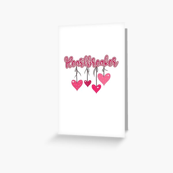 Valentine's Day Heartbreaker - Red & Pink Hearts Greeting Card