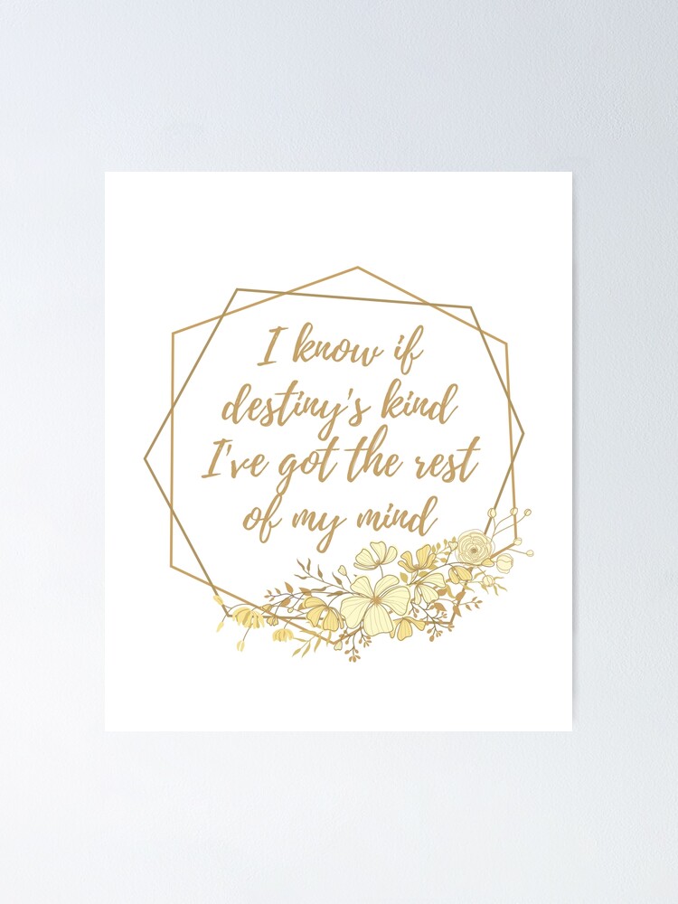 "For reasons unknown the killers lyrics sam's town" Poster by Velvet