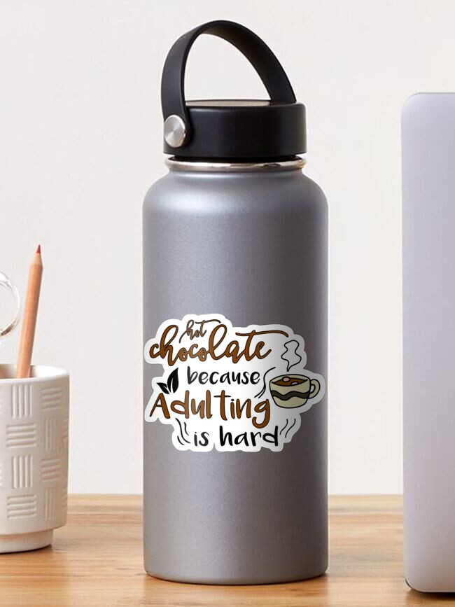 Iced coffee because adulting is hard, Cute gift for coffee lovers   Greeting Card for Sale by CloJamila