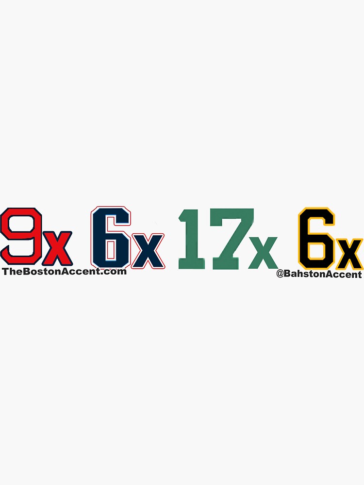 Thumbnail 3 of 3, Sticker, Boston Championships designed and sold by BostonAccent.