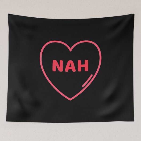 Item preview, Nah Valentine Heart, Anti Valentines Day designed and sold by DiscGolfTees.