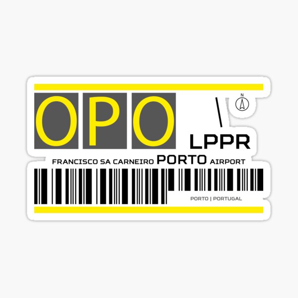 Aperçu de l'œuvre Aéroport de destination Porto créée et vendue par avionuts.
