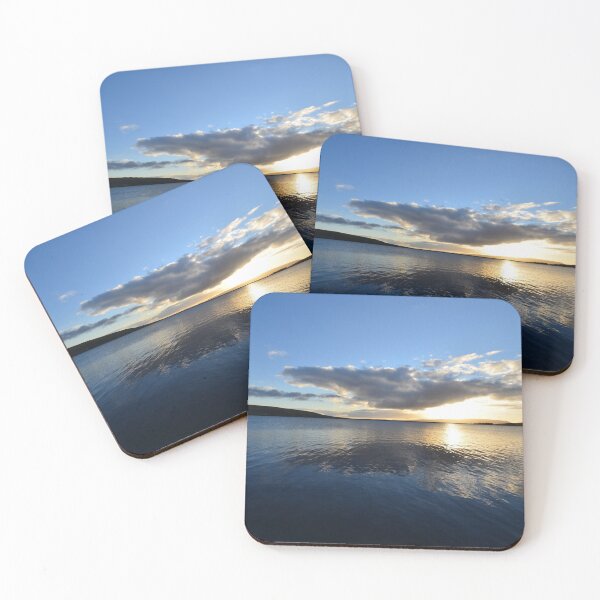 Item preview, Grimwith Reservoir stunning Winter Sunset over water designed and sold by HiddenGemsPics.