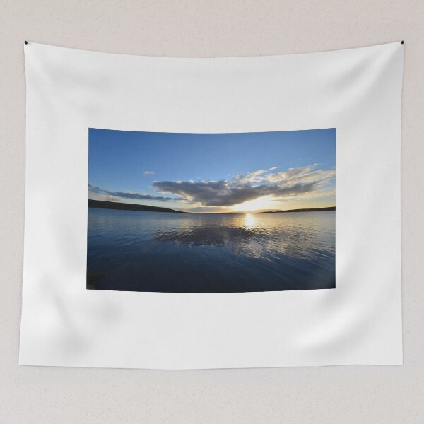 Item preview, Grimwith Reservoir stunning Winter Sunset over water designed and sold by HiddenGemsPics.