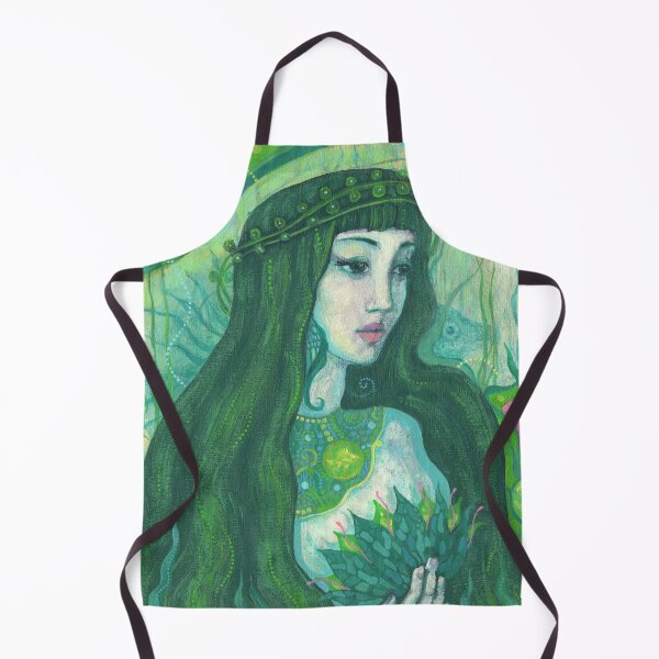 Item preview, Green Mermaid, Imaginary Portrait, Underwater Fantasy designed and sold by Julia Khoroshikh.