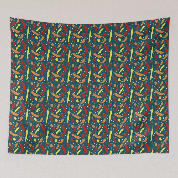 Item preview, Spicy Chilli Peppers Pattern designed and sold by elysialucas.