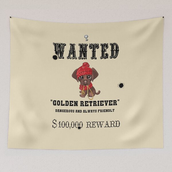Item preview, Golden Retriever Wanted designed and sold by albix81.