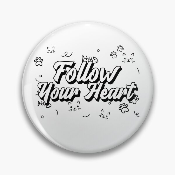 Item preview, Follow your heart, white,  designed and sold by Mydogheart4you.
