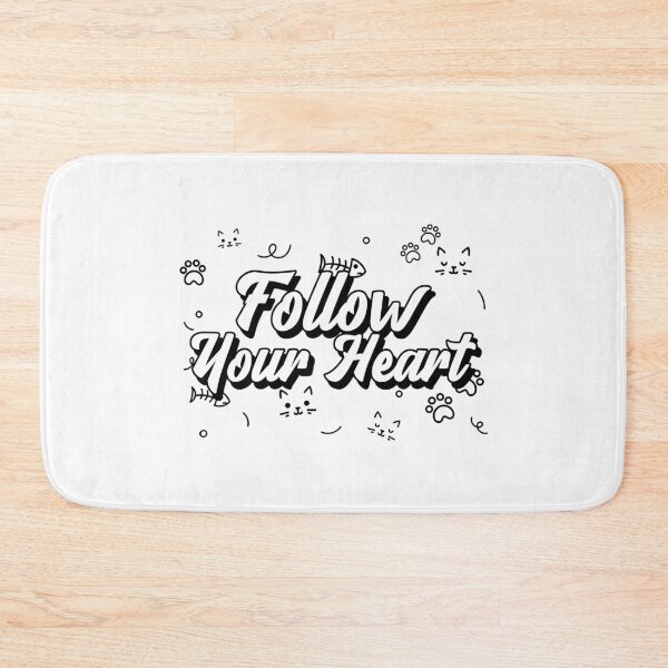 Item preview, Follow your heart, white,  designed and sold by Mydogheart4you.
