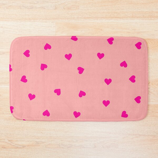 Item preview, Pink Polka Dot Heart Pattern on a Light Pink Background Large Sized Repeating Pattern designed and sold by Nicolette Olivier.