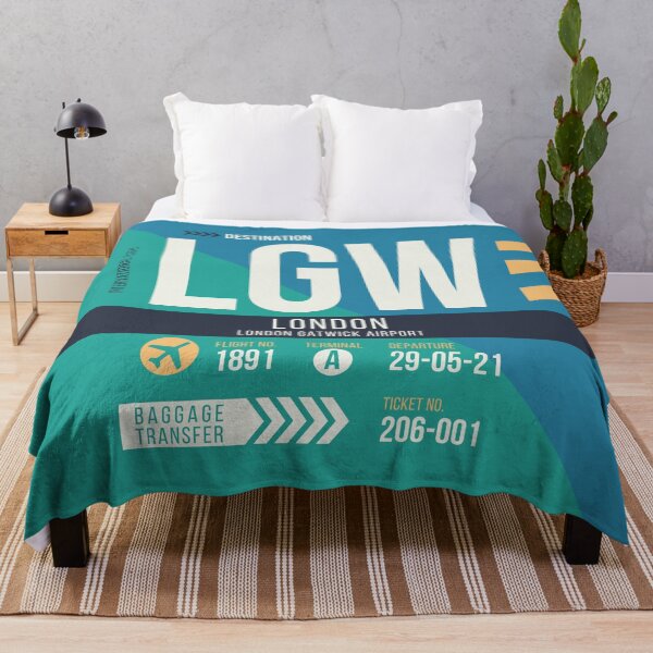 Item preview, London Gatwick (LGW) Airport Code Baggage Tag designed and sold by SLAG-Creative.