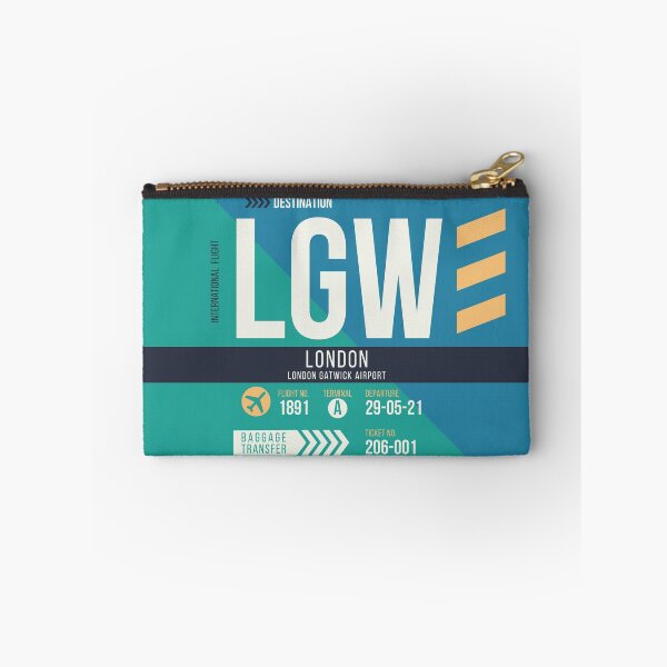 Item preview, London Gatwick (LGW) Airport Code Baggage Tag designed and sold by SLAG-Creative.