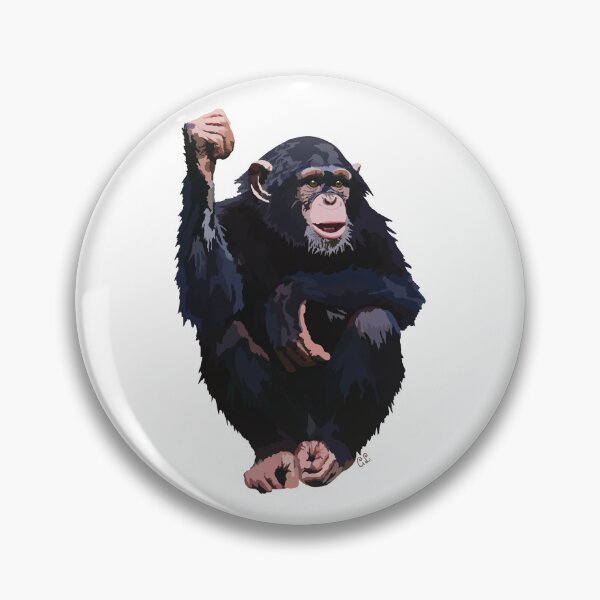 Item preview, Chimpanzee (Pan troglodytes schweinfurthii) designed and sold by Alawstrations.