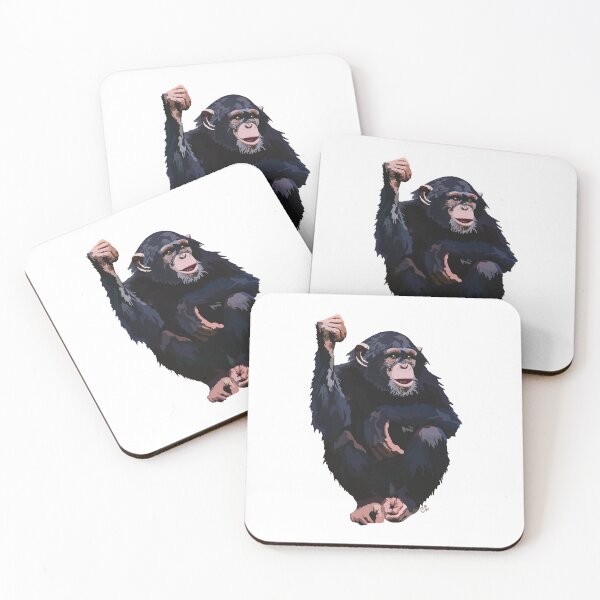 Item preview, Chimpanzee (Pan troglodytes schweinfurthii) designed and sold by Alawstrations.