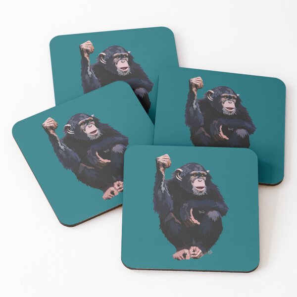 Item preview, Chimpanzee (Pan troglodytes schweinfurthii) designed and sold by Alawstrations.