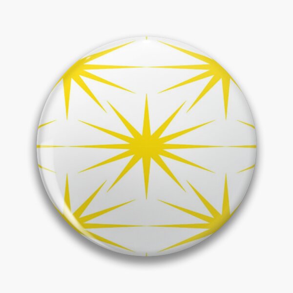 Item preview, Mid-Century Modern Art | Starburst Yellow Transparent designed and sold by Old Urban Farmhouse Design Studio.