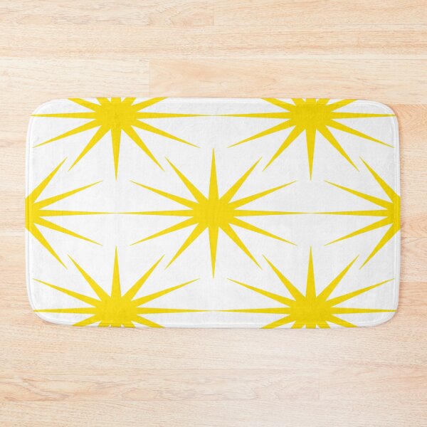 Item preview, Mid-Century Modern Art | Starburst Yellow Transparent designed and sold by Old Urban Farmhouse Design Studio.