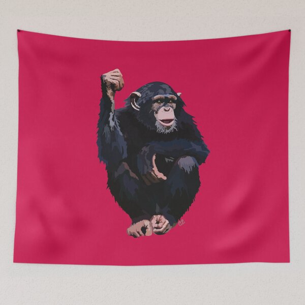 Item preview, Chimpanzee (Pan troglodytes schweinfurthii) designed and sold by Alawstrations.