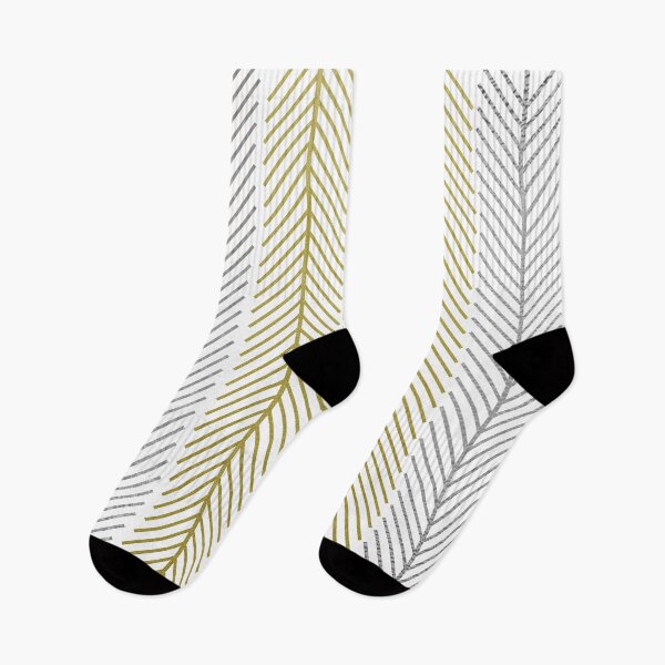 Item preview, Abstract Art | Chevron Arrows Gold Silver designed and sold by Old Urban Farmhouse Design Studio.