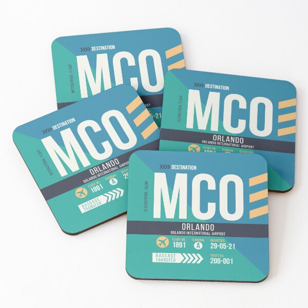 Item preview, Orlando (MCO) Airport Code Baggage Tag designed and sold by SLAG-Creative.