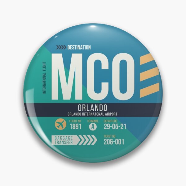 Item preview, Orlando (MCO) Airport Code Baggage Tag designed and sold by SLAG-Creative.