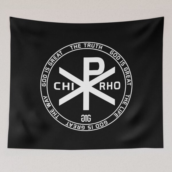 Item preview, God is Great Jesus Chi Rho Christian T Shirt designed and sold by Status71.