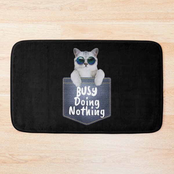 Item preview, Busy Doing Nothing - Cool Cat in a Pocket designed and sold by alancrapopod.