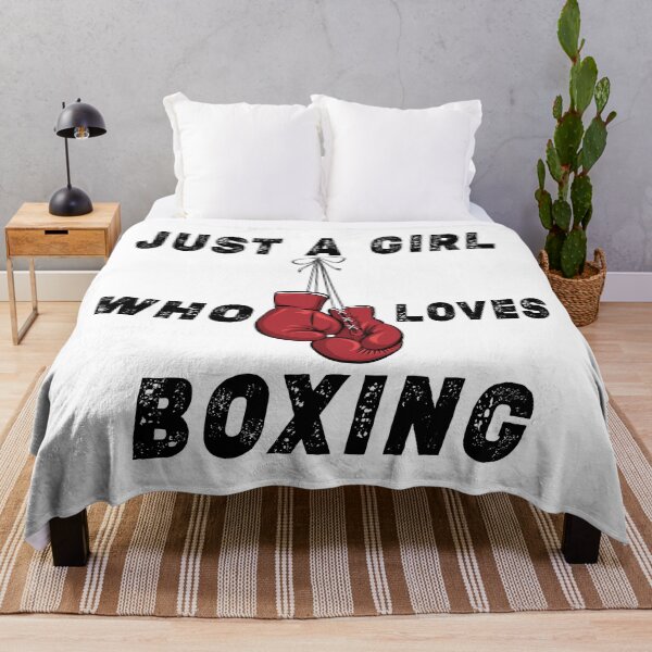 Item preview, Just A Girl Who Loves Boxing designed and sold by CreacionsMeraki.