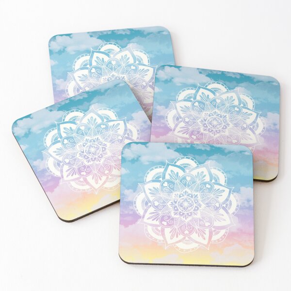 Item preview, Pastel Rainbow Clouds Mandala designed and sold by Julie Erin Designs.