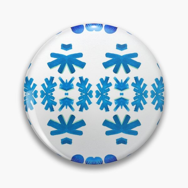 Artikelvorschau, Blumiges blau-weißes Muster4 entworfen und verkauft von angran.