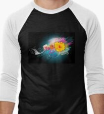 Flower Vector Men's Baseball ¾ T-Shirt