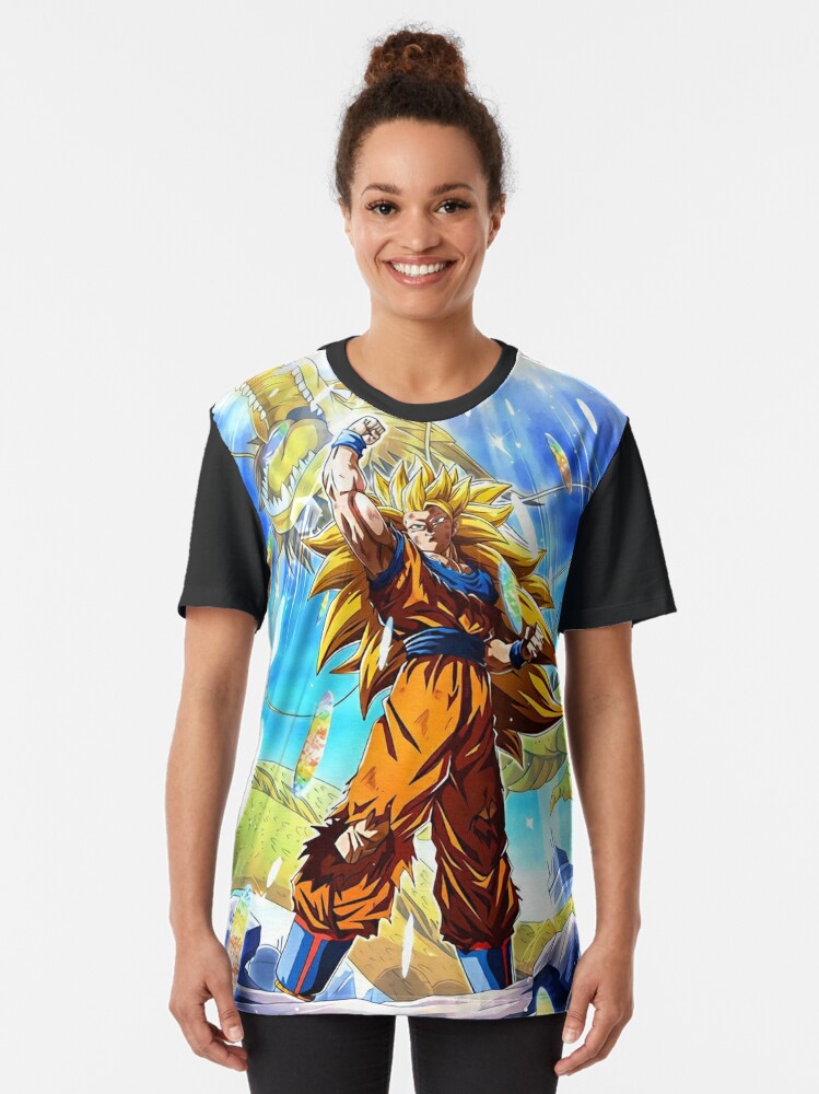 Goku SSJ 3 Blue Graphic T-Shirt for Sale by Aristote