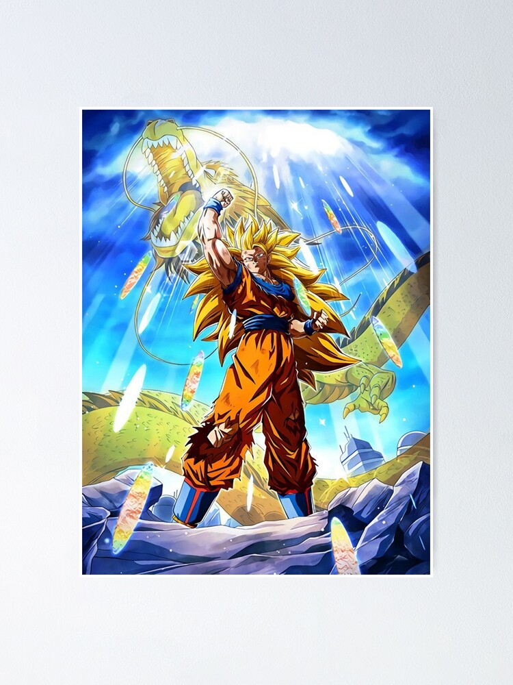 Goku Super Saiyan 3 Manga - Goku - Posters and Art Prints