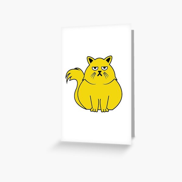 Pudgy Cat Greeting Card