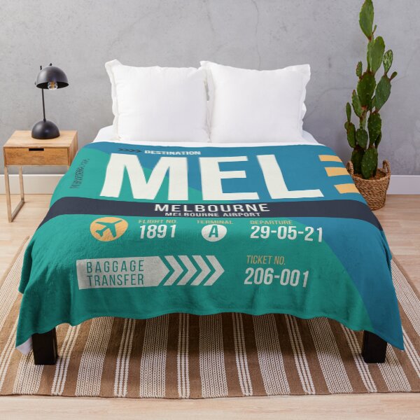 Item preview, Melbourne (MEL) Airport Code Baggage Tag designed and sold by SLAG-Creative.