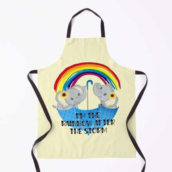 Item preview, I'm the Rainbow after The Storm Cute Baby Elephants with Yellow Sunflowers designed and sold by StickerArtwork.