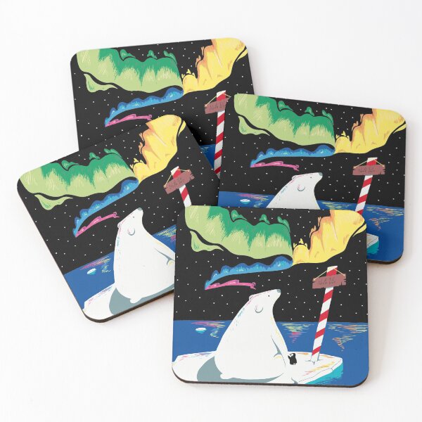 Item preview, Polar bear on a cold night designed and sold by ArtomicDesign.