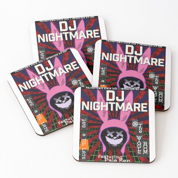 Item preview, DJ Nightmare Rave Poster designed and sold by TheMonkeyStink.