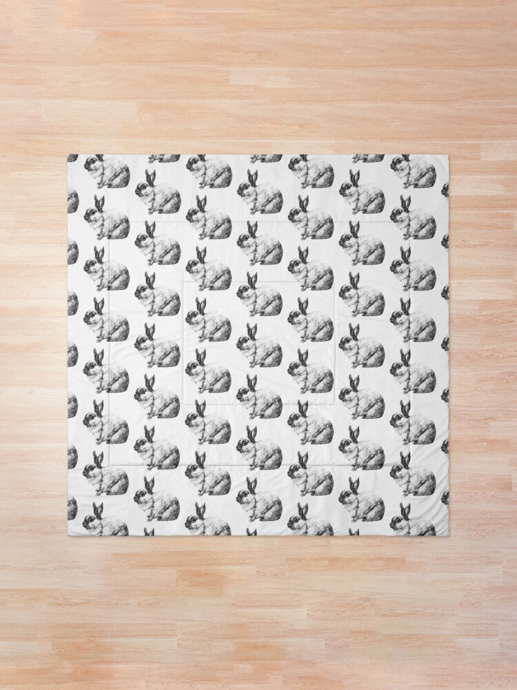 Alternate view of Cute Bunny Rabbit Comforter